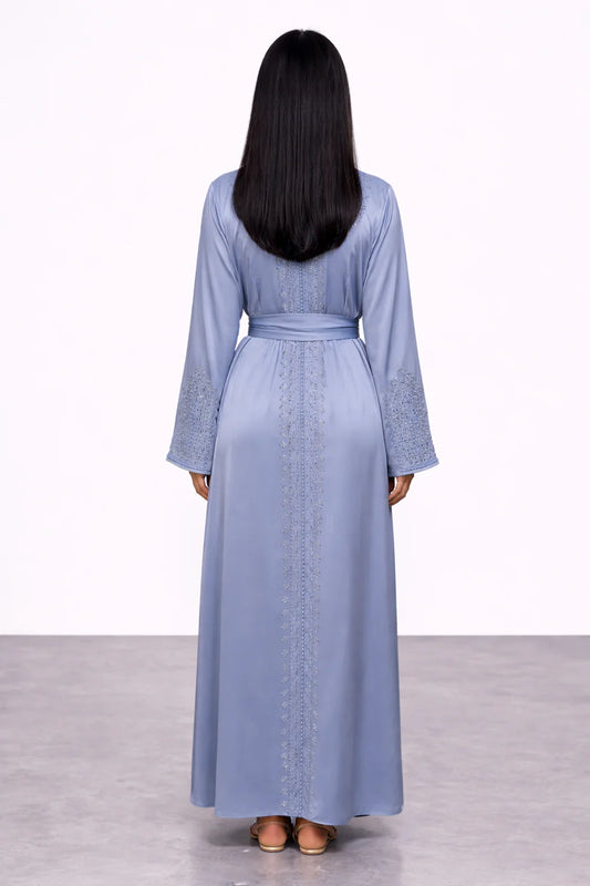 Ice-Blue Abaya