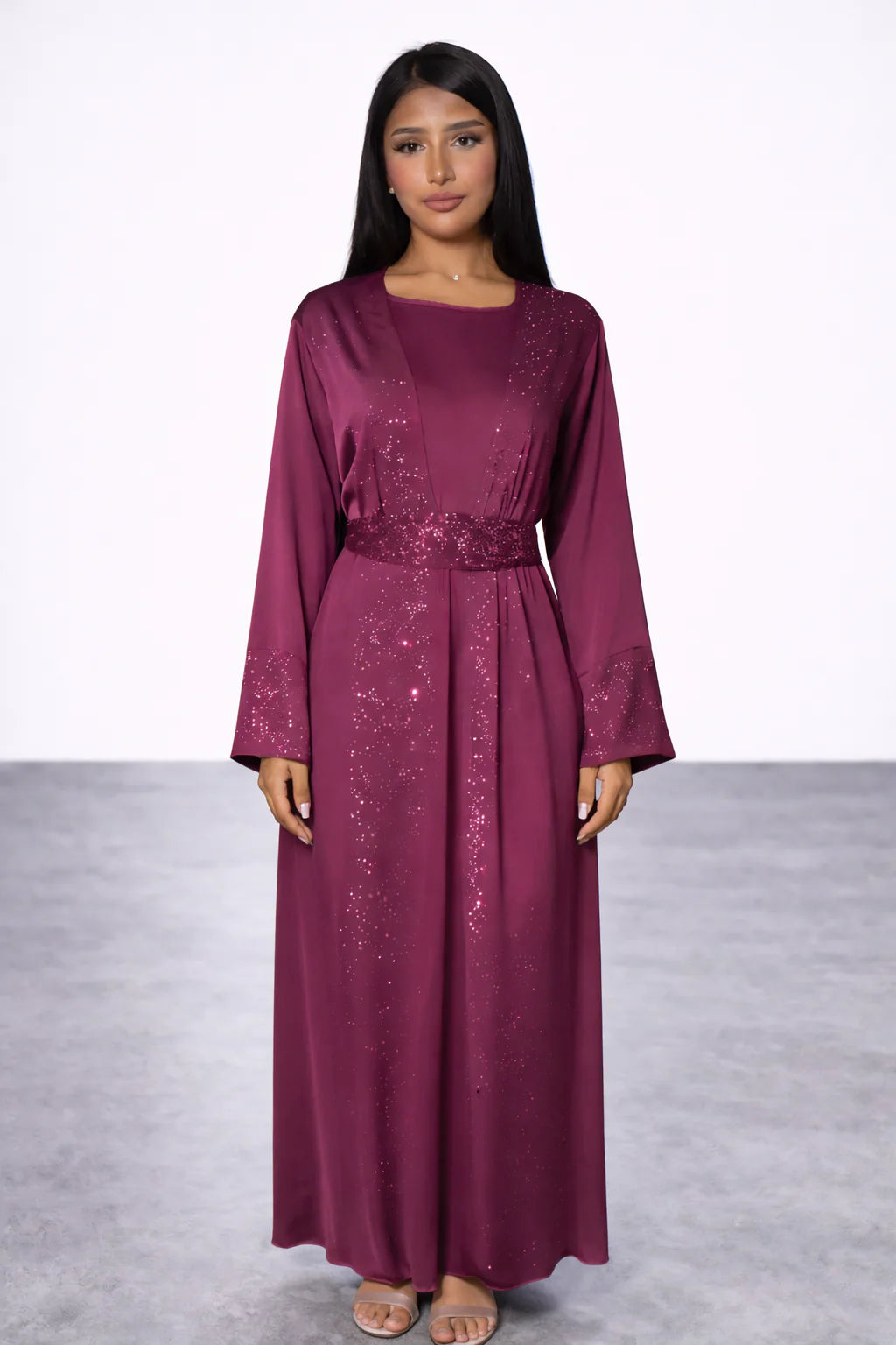 Sparkling-Ruby Abaya